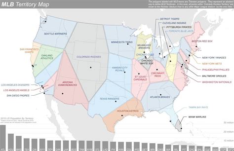 Map of USA by closest MLB baseball team [1224x792] : MapPorn