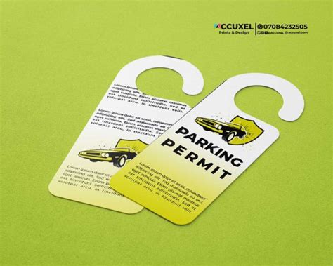 Get Custom Parking Hang Tags Design And Printing - Design And Printing ...