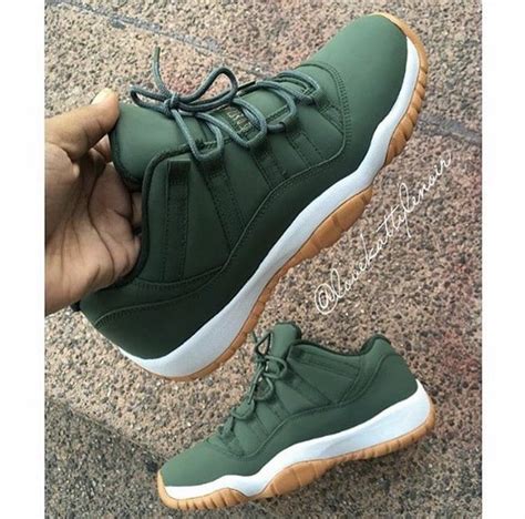 Jordan 11s custom matte green | Kicks (Sneakers) | Pinterest | Shoe game, Air jordan and Footwear