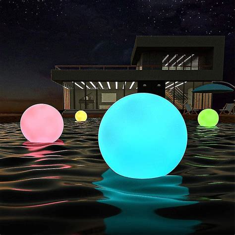 Led Solar Ball Light Swimming Pool Remote Control Outdoor Garden Decor ...