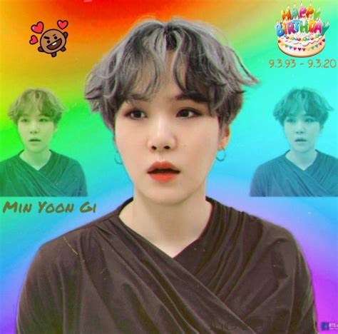 Happy birthday Suga 9.3.93-9.3.20