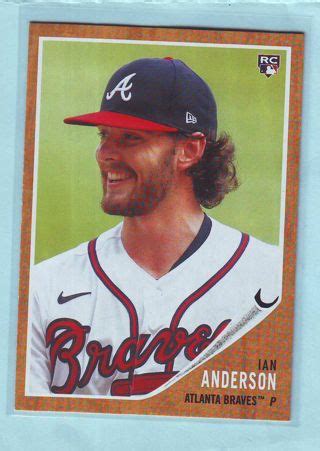 Free: 2021 Topps Archives Ian Anderson ROOKIE Baseball Card # 81 Braves - Sports Trading Cards ...