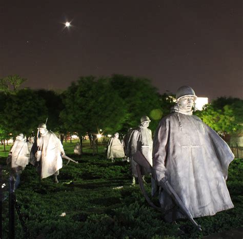 Korean War Memorial (night time) | I know this one came out … | Flickr