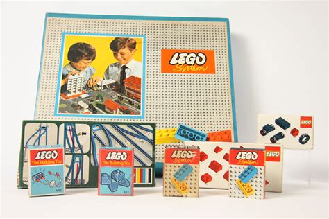 1960s Lego set. You could buy additional brick sets to build up your ...