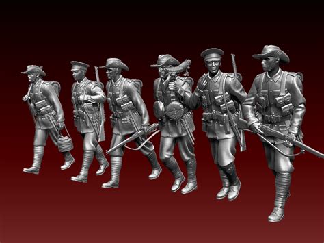 Fichier STL Soldats australiens de la première guerre mondiale modèle d ...