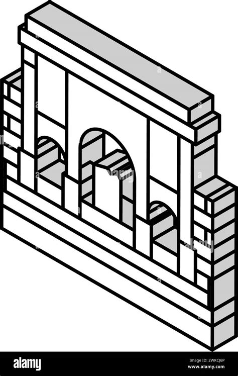 carthage historic building isometric icon vector illustration Stock Vector Image & Art - Alamy