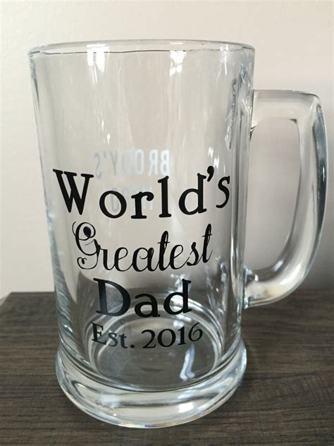 Personalized Custom WORLD'S GREATEST DAD Beer Mug