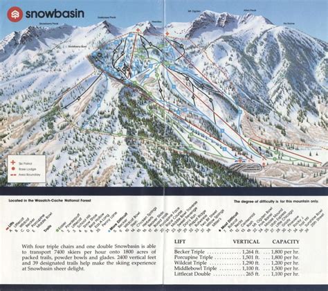 Snowbasin Trail Map | Trail maps, Snow basin, Favorite places