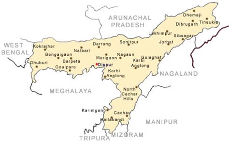 maps of assam, assam map, tourist maps of assam, assam city map, map ...