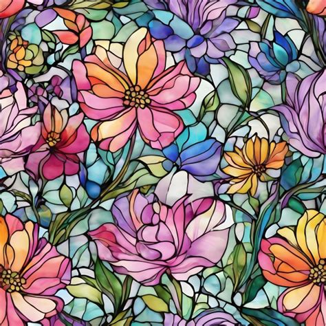 Flowers Background Tiffany Art Free Stock Photo - Public Domain Pictures