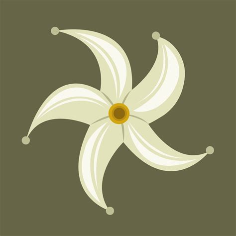 Papaya flower vector illustration for graphic design and decorative ...