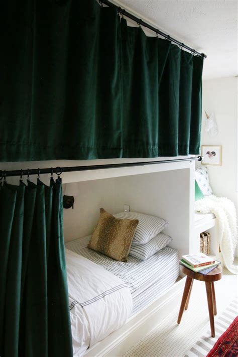 Hanging Curtains on Bunk Beds | Bunk beds small room, Bunk bed curtains, Diy bunk bed