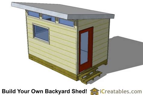 8x12 modern shed front view | Shed, Modern shed, Diy shed plans