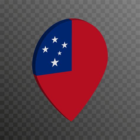 Map pointer with Samoa flag. Vector illustration. 17228552 Vector Art ...