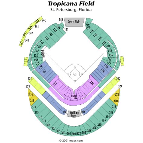 Tropicana Field Seating Chart, Views & Reviews | Tampa Bay Rays