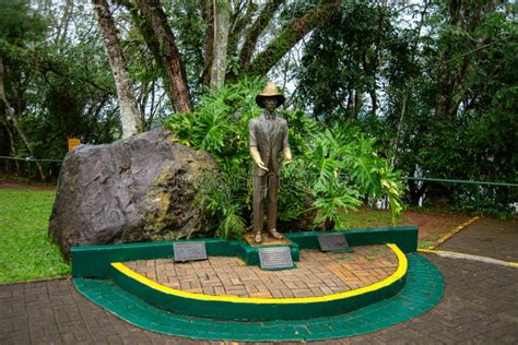 Statues of Santos Dumont in Iguazu National Park Stock Image - Image of natural, falls: 259856039