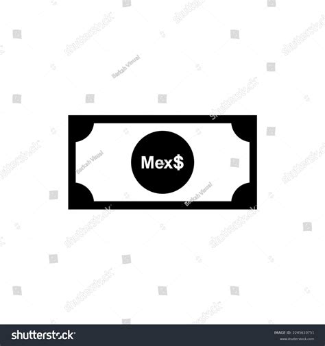 Mexico Currency Symbol Mexican Peso Icon Stock Vector (Royalty Free ...