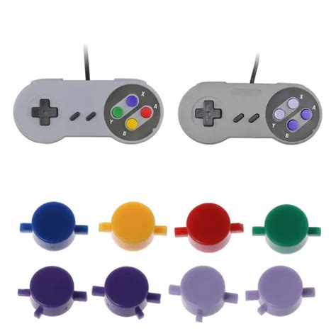 1Set Plastic Buttons A B X Y Replace For Nintendo SNES Super NES Controller-in Replacement Parts ...