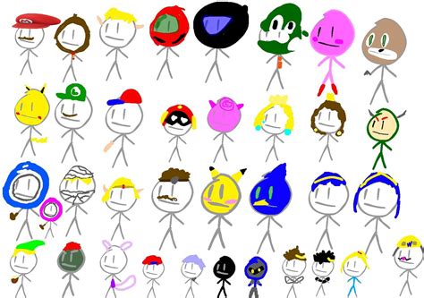 Drew all characters as David (bfdi) final version : r/SmashBrosUltimate