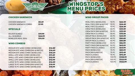 Updated Wingstop Menu + Price Increases (2024)