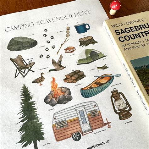 Camping Scavenger Hunt Printable - Etsy