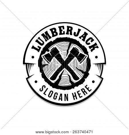 Lumberjack Logo. Vector & Photo (Free Trial) | Bigstock