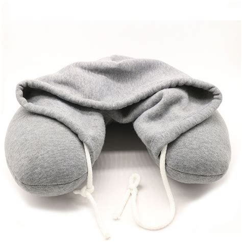 Hooded Travel Neck Pillow | Neck pillow travel, Hooded neck pillow, Neck pillow