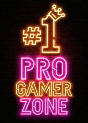 'pro gamer zone' Poster by Panda | Displate | Gaming wallpapers hd ...