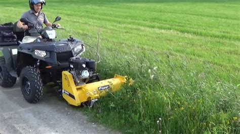 Rammy Flail mower 120 ATV with Side shift kit. Front mower for ATV. - ViYoutube