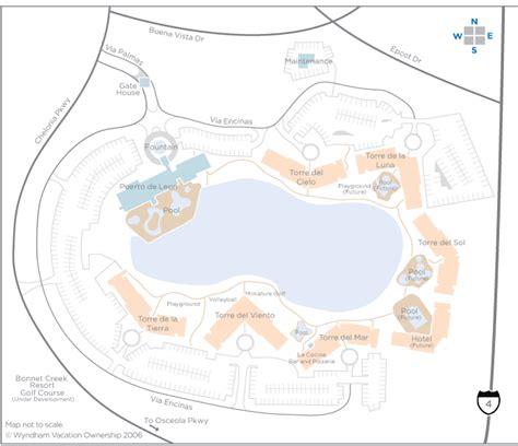 Wyndham Bonnet Creek Resort Map - Maps For You