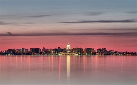 Sunset Lights Of Madison Wisconsin | Madison wisconsin, Wisconsin ...