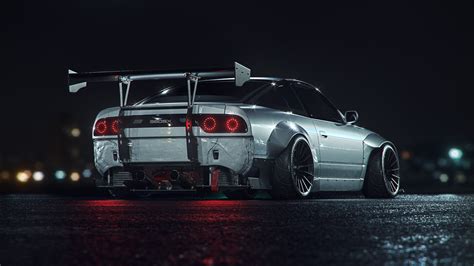 render, car, night, vehicle, Nissan HD Wallpaper