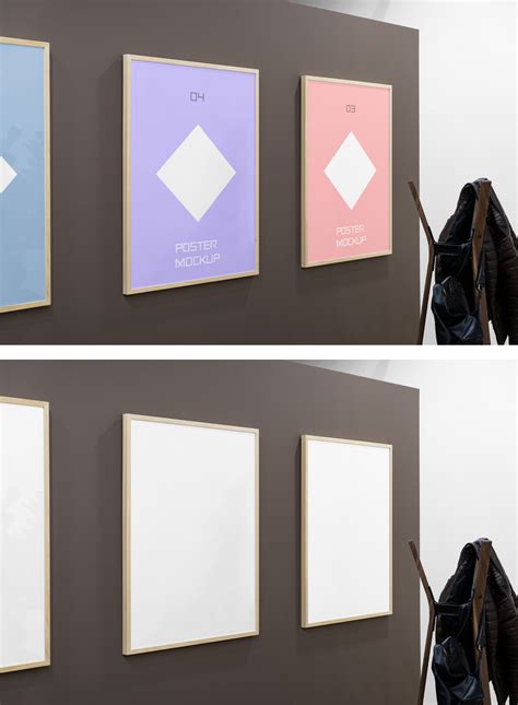 Triple Poster Mockups — Mr.Mockup | Graphic Design Freebies