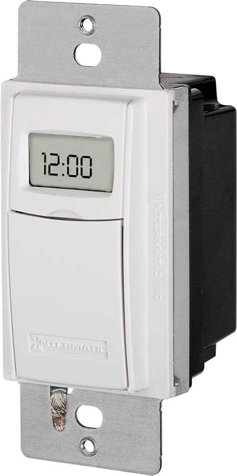 Amazon.co.jp: Intermatic ST01 Self Adjusting Wall Switch Timer, White ...