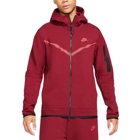 Nike Tech Fleece Full-Zip Hoodie Men - Team Red/University Red