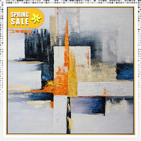 🐣. Offer Xtras! Framed wall art Abstract Acrylic Geometric Paintings On ...