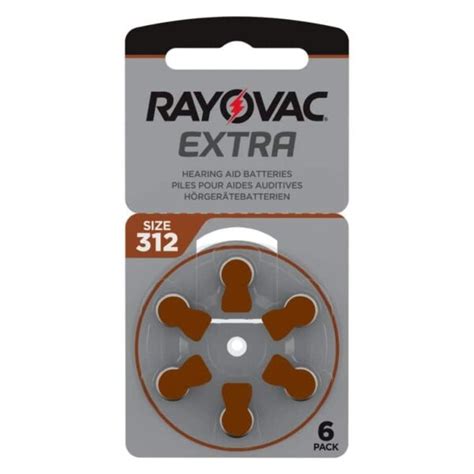 Rayovac Extra Size 312 Hearing Aid Batteries - From £1.39 per pack ...