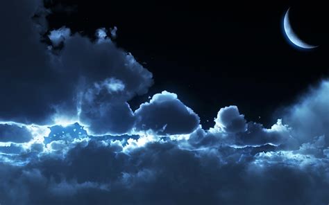 Night Cloud Wallpaper HD | PixelsTalk.Net