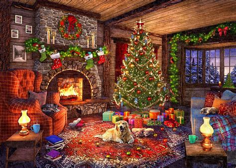 Share more than 62 cozy christmas fireplace wallpaper best - in.cdgdbentre