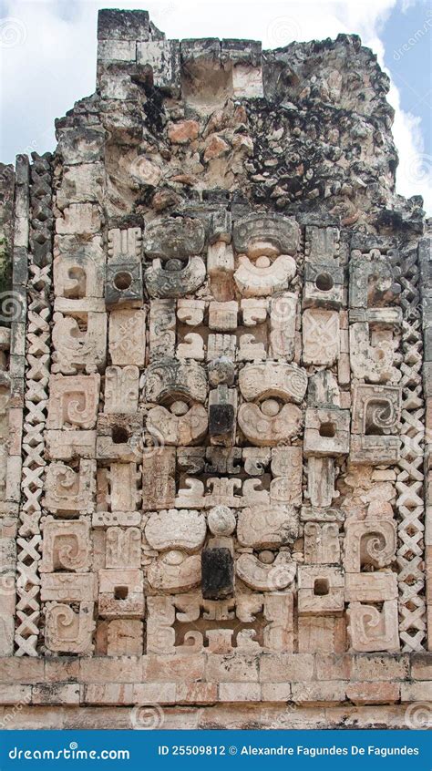 Chac Mayan Rain God in Uxmal Yucatan Mexico Stock Photo - Image of ...