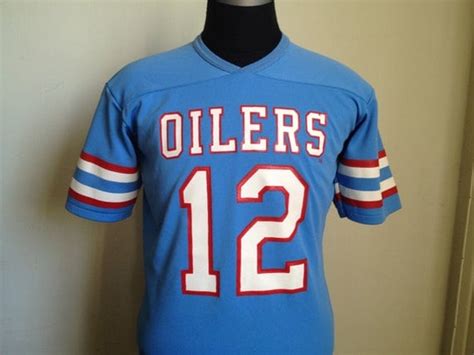 80s Vintage Houston Oilers 12 Ken Stabler Jersey by StranStarsBest