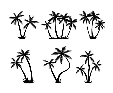 Free Palm Tree Silhouette Vector Vector Art & Graphics | freevector.com
