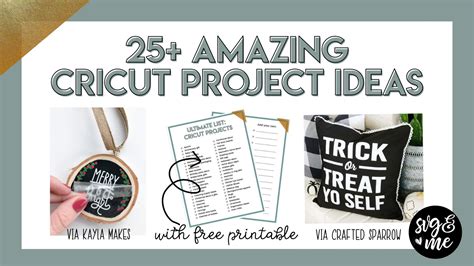 25+ Amazing Cricut Project Ideas to Try [Free Printable] - SVG & Me