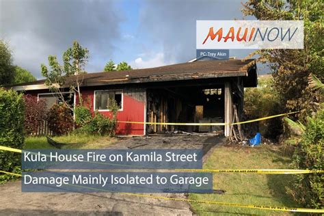 Maui Firefighters Respond to Kula House Fire on Kamila Street : Maui Now