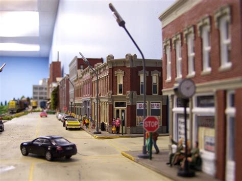 HO scale buildings, HO scale city street Railroad Art, Model Railroad ...