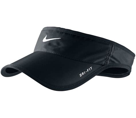 Nike Featherlight Visor - ILikeRunning.com | Nike visor, Black nikes, Tennis clothes