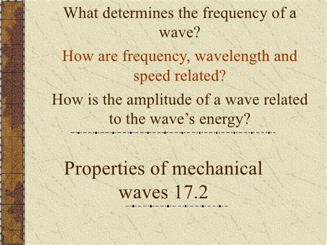 17 2 Properties Of Mechanical Waves