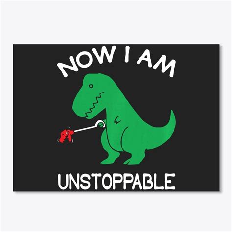 I Am Unstoppable Dinosaur Decal Stickers, Labels & Tags Paper etna.com.pe