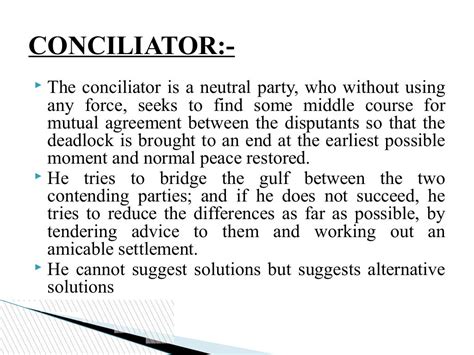 conciliation ppt