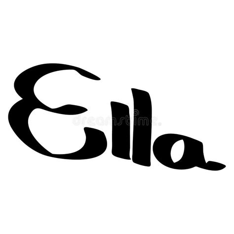 Ella Female Name Street Art Design. Graffiti Tag Ella. Vector Art ...